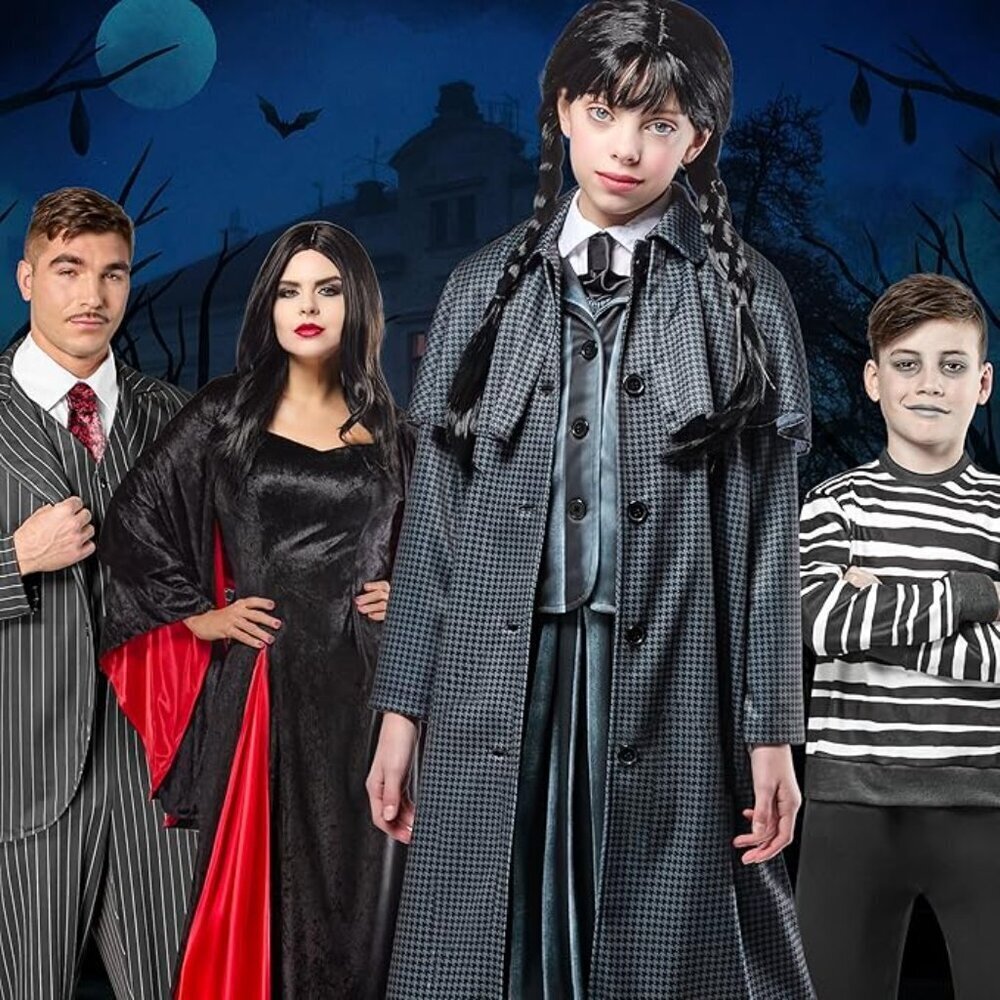 Wednesday Addams Costume Coat for Kids, Girl's Large